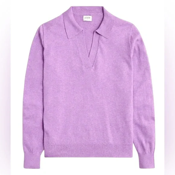 J. Crew Polo Sweater in Vibrant Orchid, Size XS - Picture 10 of 10